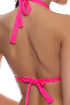 Luli Fama Candy Coated Ring Triangle Halter Top